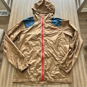 Columbia flashback full zip windbreaker in copper/blue size small